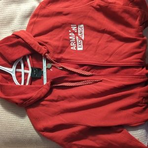 Armani exchange zip up sweatshirt new without tags men's medium
